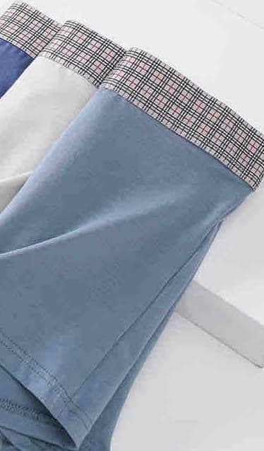 3 in 1 checkard band boxers