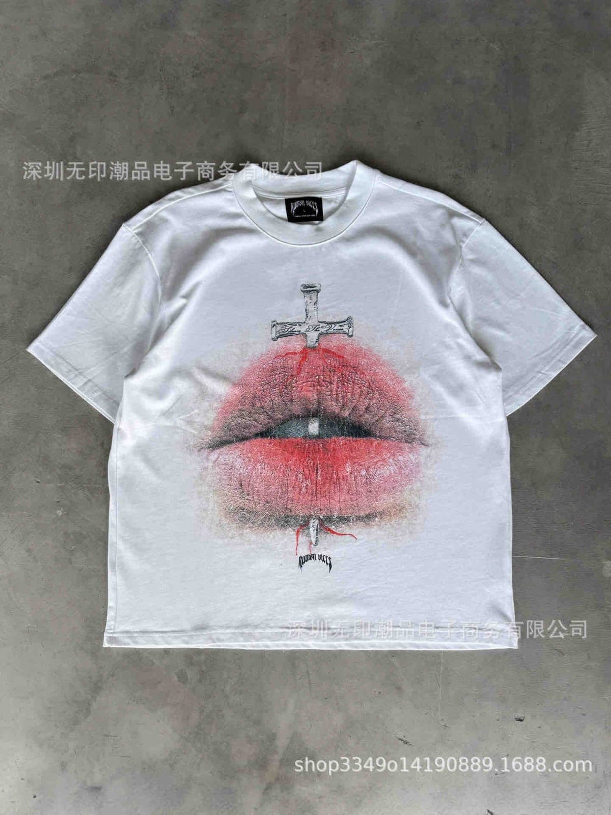 Kiss white & Eye black shirt