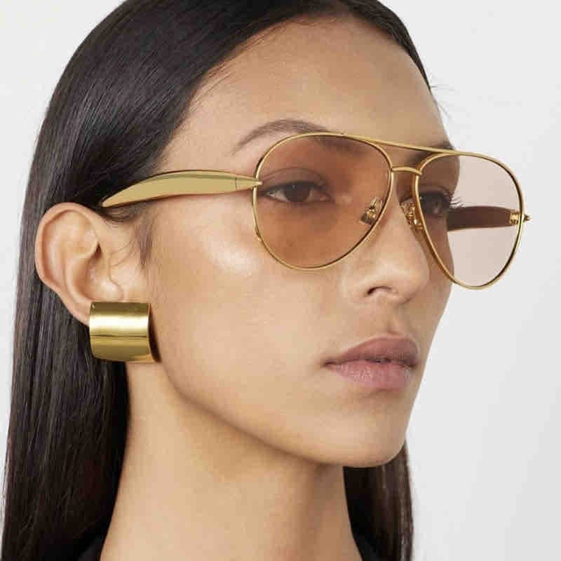 Metal plain glasses