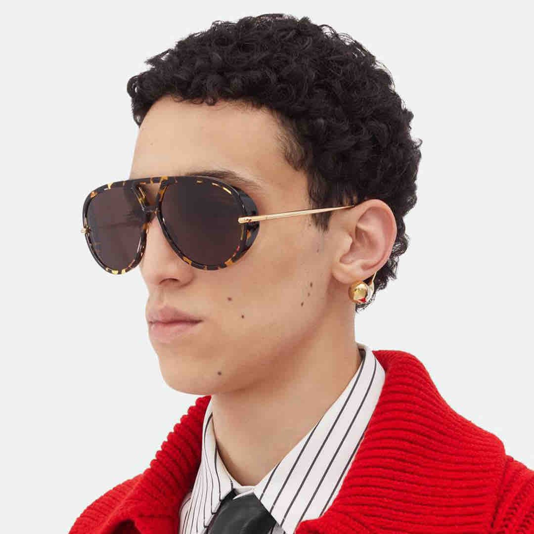 Earring aviator sunglasses