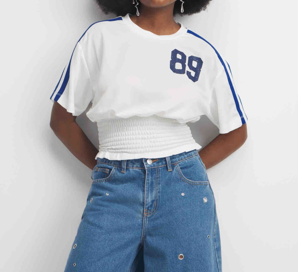 89 Smokey jersey top